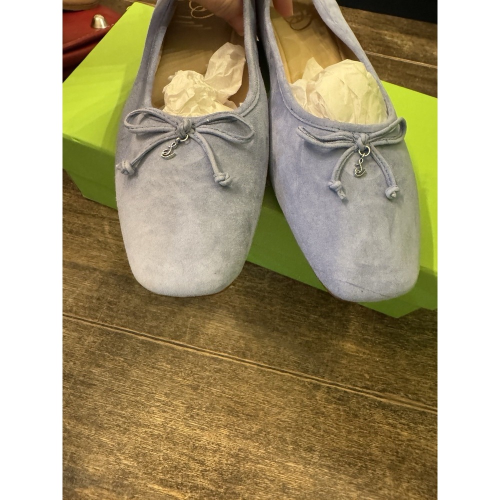 Sam Edelman Women's Marisol Flat Ballet Size 11 Cerulean Suede - Picture 8 of 13